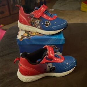 Paw Patrol Kids Light Up Blue and Red Shoes